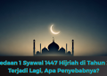 Perbedaan 1 Syawal 1447 Hijriah di Tahun 2026 Terjadi Lagi, Apa Penyebabnya?