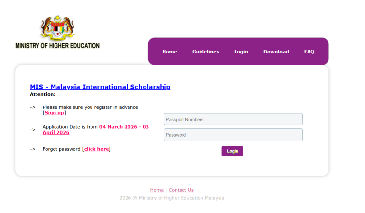 Beasiswa MIS 2026: Kuliah S2 dan S3 di Malaysia