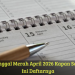 Tanggal Merah April 2026 Kapan Saja? Ini Daftarnya