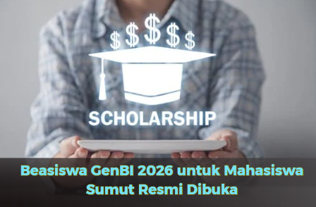 Beasiswa GenBI 2026 untuk Mahasiswa Sumut Resmi Dibuka