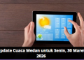 Update Cuaca Medan untuk Senin, 30 Maret 2026