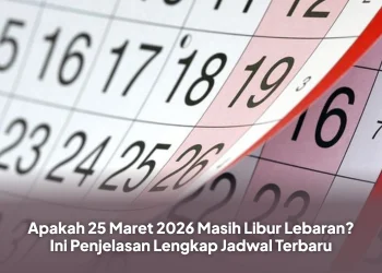 Apakah 25 Maret 2026 Masih Libur Lebaran? Ini Penjelasan Lengkap Jadwal Terbaru