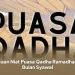 Bacaan Niat Puasa Qadha Ramadhan Di Bulan Syawal