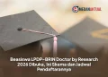 Beasiswa LPDP-BRIN Doctor by Research 2026 Dibuka, Ini Skema dan Jadwal Pendaftarannya