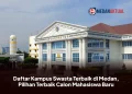 Daftar Kampus Swasta Terbaik di Medan, Pilihan Terbaik Calon Mahasiswa Baru