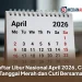 Daftar Libur Nasional April 2026, Cek Tanggal Merah dan Cuti Bersama