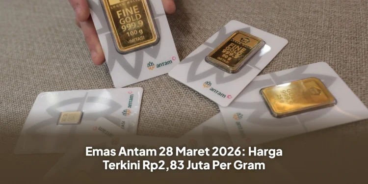 Emas Antam 28 Maret 2026: Harga Terkini Rp2,83 Juta Per Gram