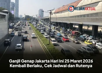 Ganjil Genap Jakarta Hari Ini 25 Maret 2026 Kembali Berlaku, Cek Jadwal dan Rutenya