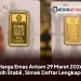 Harga Emas Antam 29 Maret 2026 Masih Stabil, Simak Daftar Lengkapnya