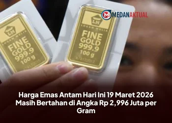 Harga Emas Antam Hari Ini 19 Maret 2026 Masih Bertahan di Angka Rp 2,996 Juta per Gram
