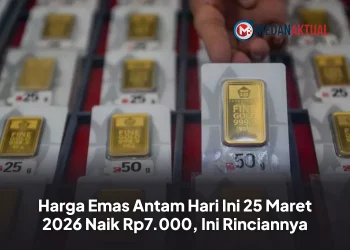 Harga Emas Antam Hari Ini 25 Maret 2026 Naik Rp7.000, Ini Rinciannya