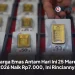 Harga Emas Antam Hari Ini 25 Maret 2026 Naik Rp7.000, Ini Rinciannya