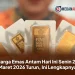 Harga Emas Antam Hari Ini Senin 23 Maret 2026 Turun, Ini Lengkapnya