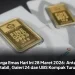 Harga Emas Hari Ini 28 Maret 2026: Antam Stabil, Galeri 24 dan UBS Kompak Turun