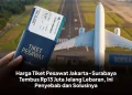 Harga Tiket Pesawat Jakarta–Surabaya Tembus Rp13 Juta Jelang Lebaran, Ini Penyebab dan Solusinya