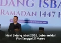 Hasil Sidang Isbat 2026, Lebaran Idul Fitri Tanggal 21 Maret