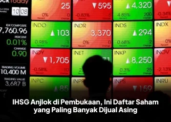 IHSG Anjlok di Pembukaan, Ini Daftar Saham yang Paling Banyak Dijual Asing