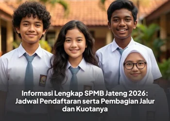 Informasi Lengkap SPMB Jateng 2026: Jadwal Pendaftaran serta Pembagian Jalur dan Kuotanya