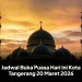 Jadwal Buka Puasa Hari Ini Kota Tangerang 20 Maret 2026