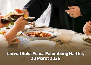 Jadwal Buka Puasa Palembang Hari Ini, 20 Maret 2026
