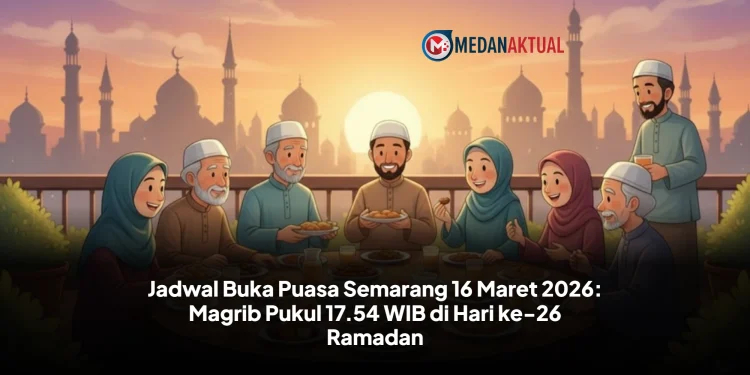 Jadwal Buka Puasa Semarang 16 Maret 2026: Magrib Pukul 17.54 WIB di Hari ke-26 Ramadan