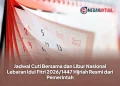 Jadwal Cuti Bersama dan Libur Nasional Lebaran Idul Fitri 2026/1447 Hijriah Resmi dari Pemerintah