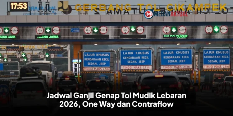 Jadwal Ganjil Genap Tol Mudik Lebaran 2026, One Way dan Contraflow