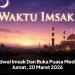 Jadwal Imsak Dan Buka Puasa Medan Jumat, 20 Maret 2026
