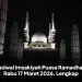 Jadwal Imsakiyah Puasa Ramadhan Rabu 18 Maret 2026, Lengkap