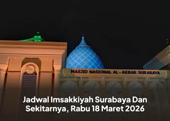 Jadwal Imsakkiyah Surabaya Dan Sekitarnya, Rabu 18 Maret 2026