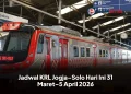 Jadwal KRL Jogja–Solo Hari Ini 31 Maret–5 April 2026