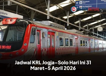 Jadwal KRL Jogja–Solo Hari Ini 31 Maret–5 April 2026