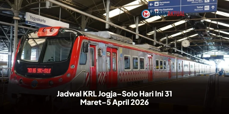 Jadwal KRL Jogja–Solo Hari Ini 31 Maret–5 April 2026