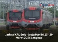Jadwal KRL Solo-Jogja Hari Ini 23–29 Maret 2026 Lengkap