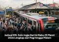 Jadwal KRL Solo Jogja Hari Ini Rabu 25 Maret 2026 Lengkap dari Pagi hingga Malam