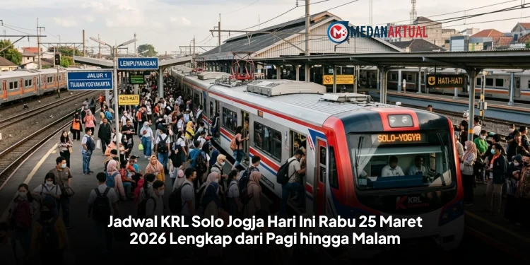 Jadwal KRL Solo Jogja Hari Ini Rabu 25 Maret 2026 Lengkap dari Pagi hingga Malam