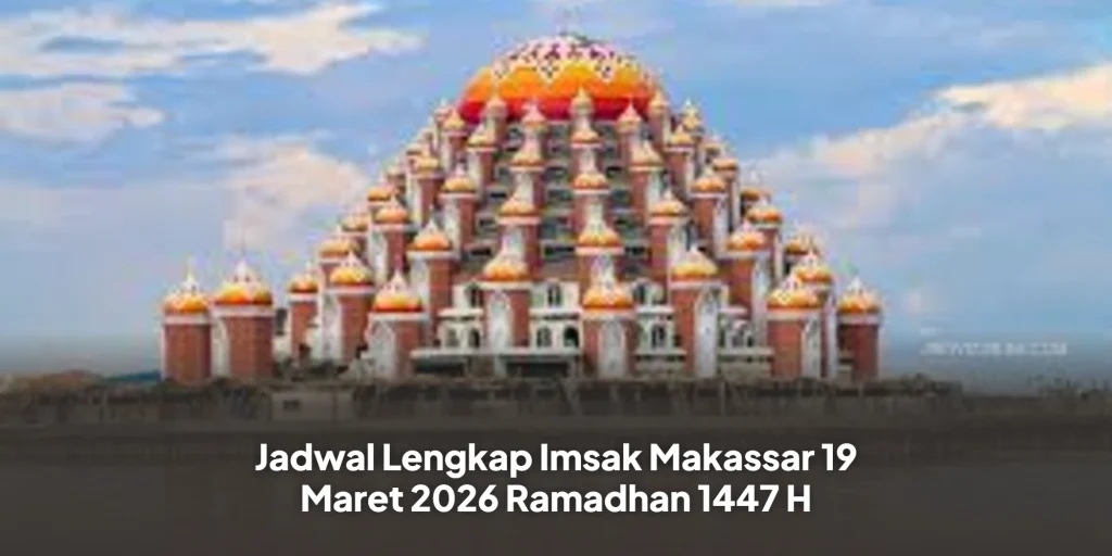 Jadwal Lengkap Imsak Makassar 19 Maret 2026 Ramadhan 1447 H