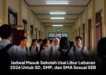 Jadwal Masuk Sekolah Usai Libur Lebaran 2026 Untuk SD, SMP, dan SMA Sesuai SEB