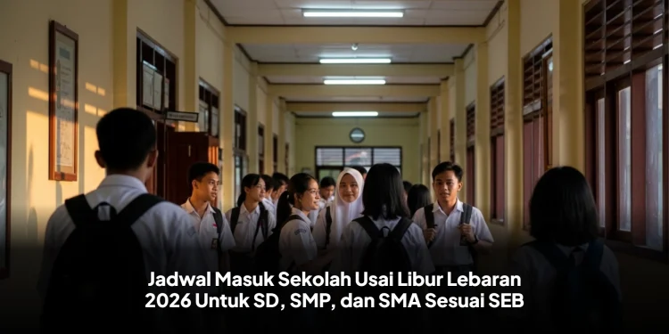 Jadwal Masuk Sekolah Usai Libur Lebaran 2026 Untuk SD, SMP, dan SMA Sesuai SEB