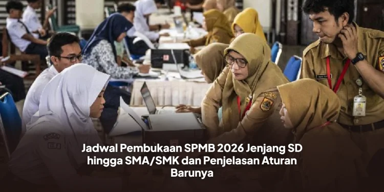 Jadwal Pembukaan SPMB 2026 Jenjang SD hingga SMA/SMK dan Penjelasan Aturan Barunya