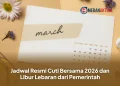 Jadwal Resmi Cuti Bersama 2026 dan Libur Lebaran dari Pemerintah