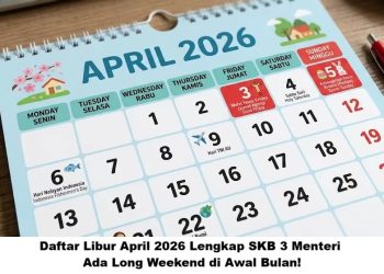Daftar Libur April 2026 Lengkap SKB 3 Menteri, Ada Long Weekend di Awal Bulan!