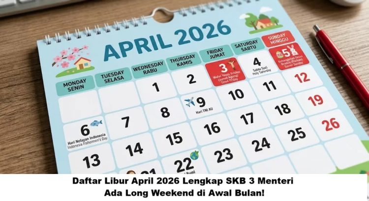 Daftar Libur April 2026 Lengkap SKB 3 Menteri, Ada Long Weekend di Awal Bulan!