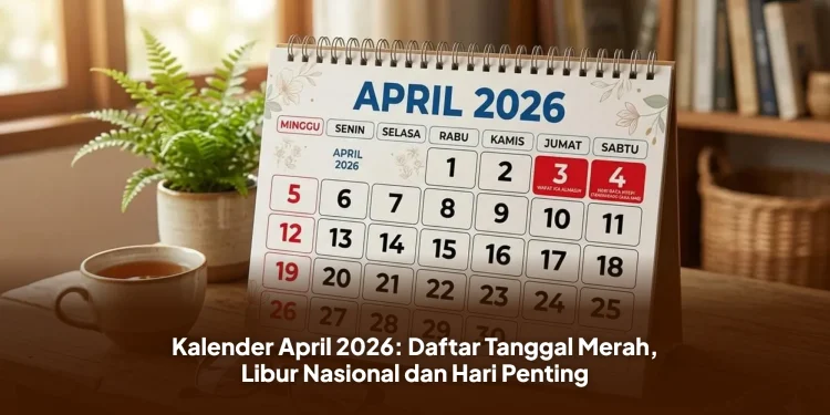 Kalender April 2026: Daftar Tanggal Merah, Libur Nasional dan Hari Penting