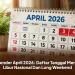 Kalender April 2026: Daftar Tanggal Merah, Libur Nasional Dan Long Weekend