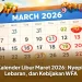 Kalender Libur Maret 2026: Nyepi, Lebaran, dan Kebijakan WFA