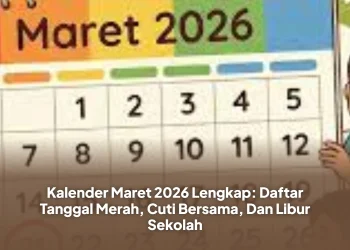 Kalender Maret 2026 Lengkap: Daftar Tanggal Merah, Cuti Bersama, Dan Libur Sekolah