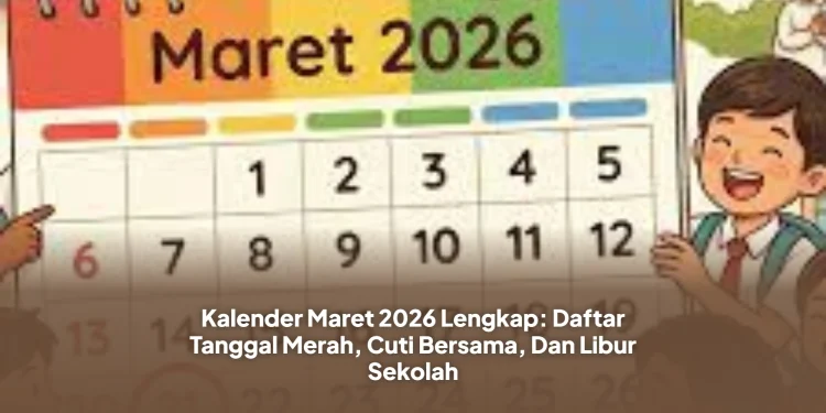 Kalender Maret 2026 Lengkap: Daftar Tanggal Merah, Cuti Bersama, Dan Libur Sekolah