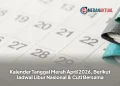 Kalender Tanggal Merah April 2026, Berikut Jadwal Libur Nasional & Cuti Bersama