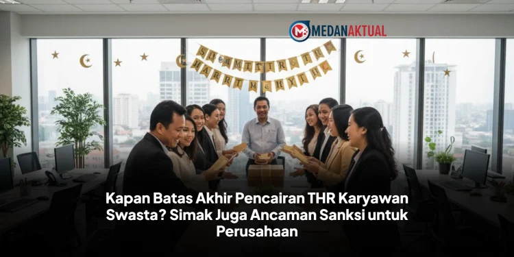 Kapan Batas Akhir Pencairan THR Karyawan Swasta? Simak Juga Ancaman Sanksi untuk Perusahaan